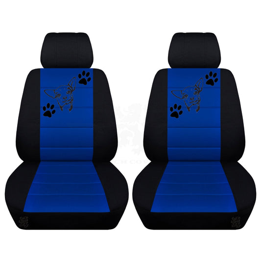 Ford Mustang Seat Covers  Chihuahua Image on Backrest