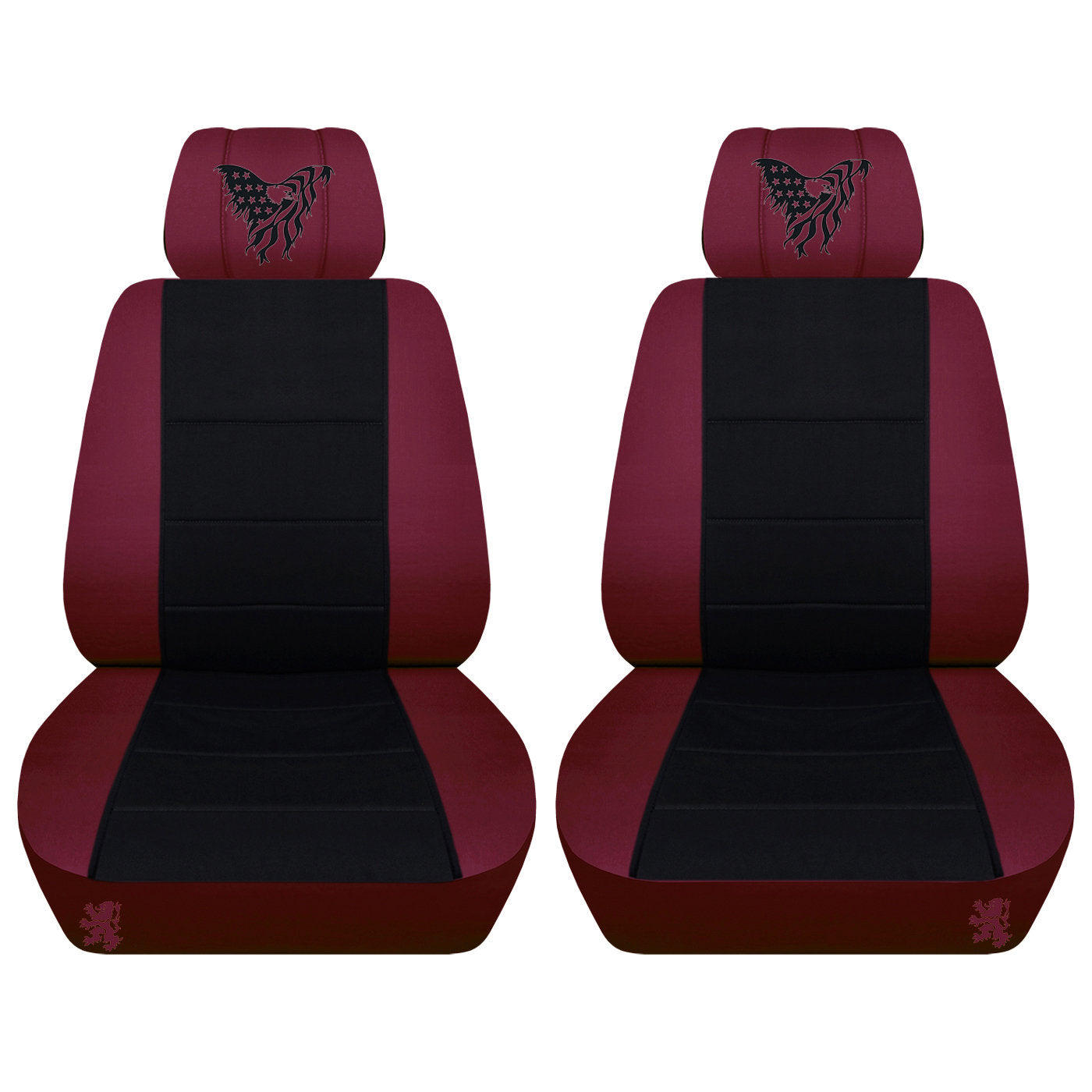 Truck Seat Covers for Ford F150 2015–2018 Embroidered American Bald Eagle Truck Seat Covers