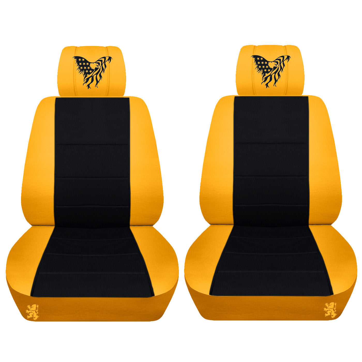 Truck Seat Covers for Ford F150 2015–2018 Embroidered American Bald Eagle Truck Seat Covers