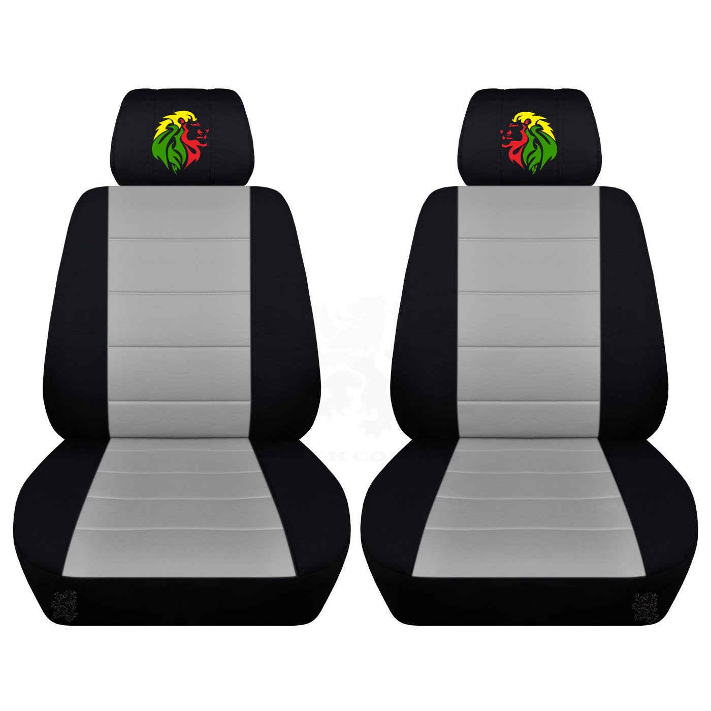 Ford Mustang Seat Covers - Embroidered Lion