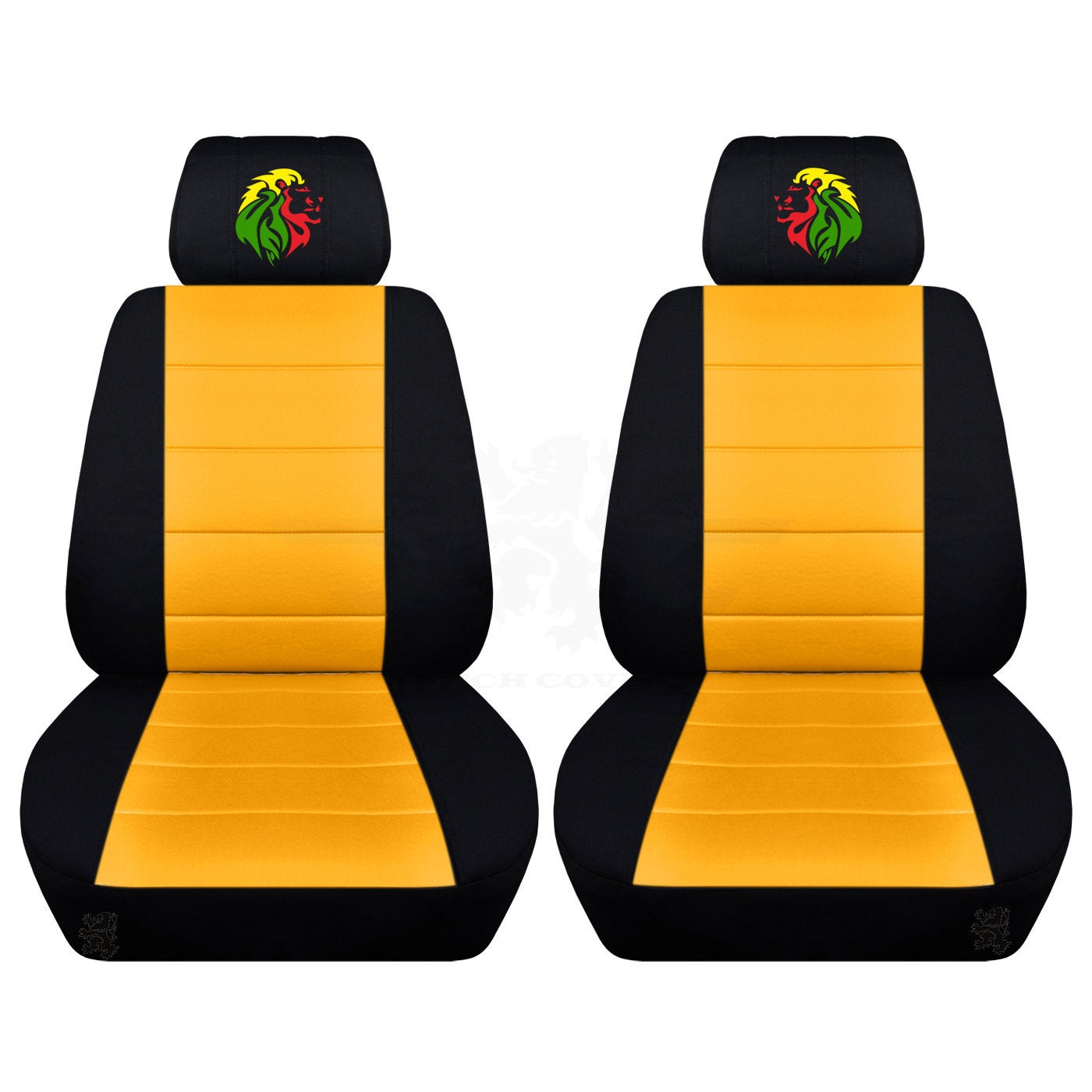 Ford Mustang Seat Covers - Embroidered Lion