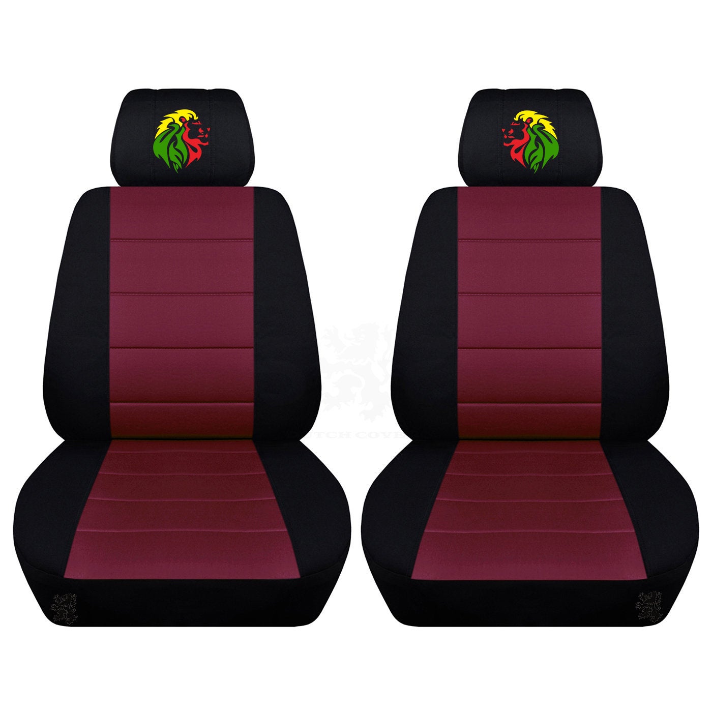 Ford Mustang Seat Covers - Embroidered Lion