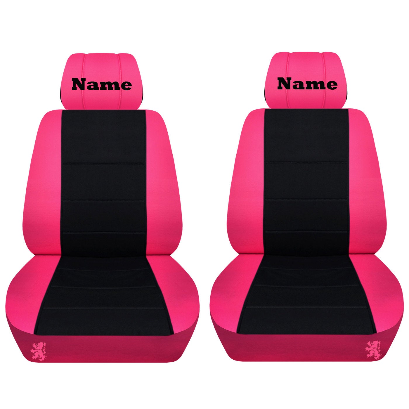 Jeep Wrangler JK Seat Covers - Front Bucket Seat Covers for 2011 to 2018 Jeep Wrangler JK - Airbag Friendly Car Seat Covers - Embroider Name of Choice