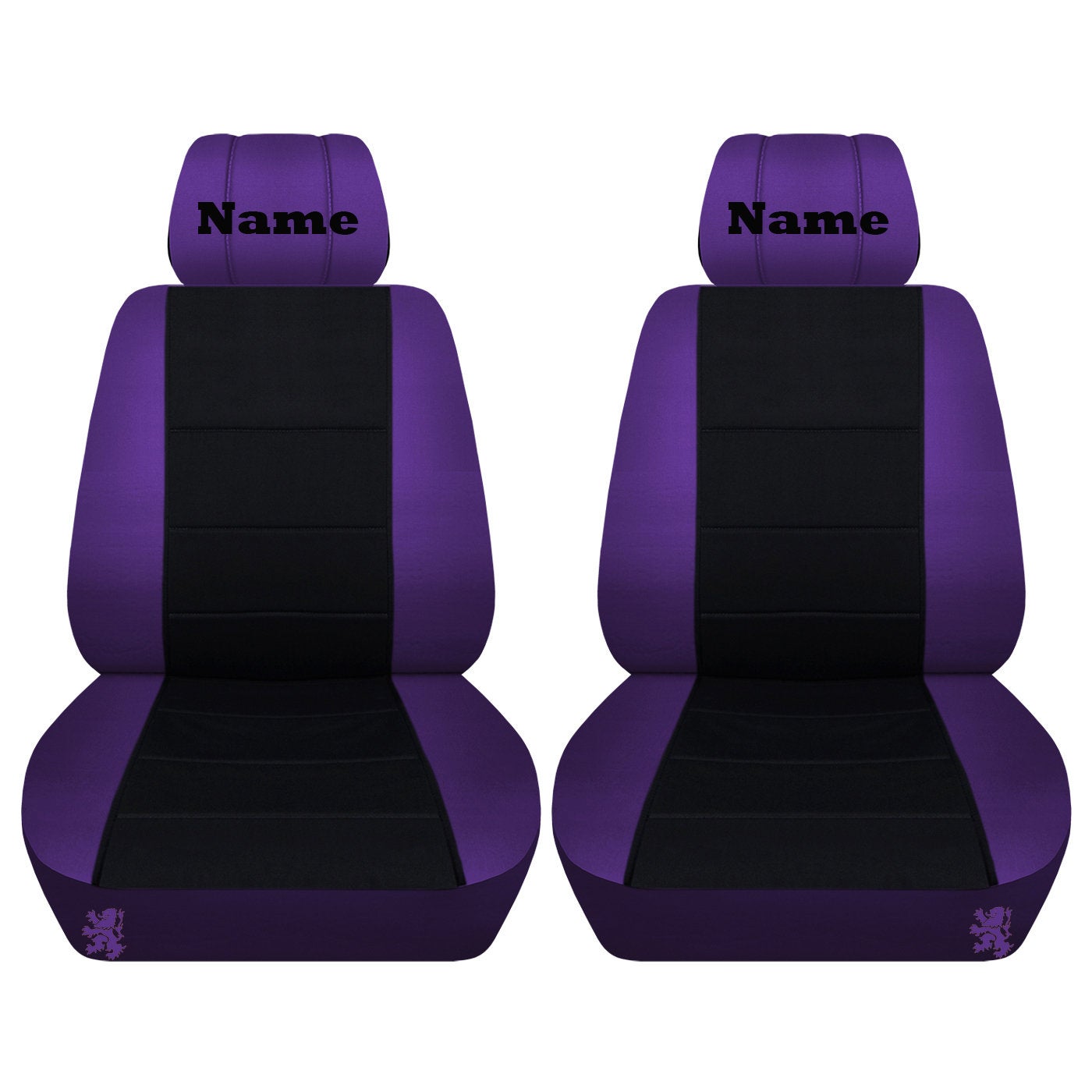 Jeep Wrangler JK Seat Covers - Front Bucket Seat Covers for 2011 to 2018 Jeep Wrangler JK - Airbag Friendly Car Seat Covers - Embroider Name of Choice