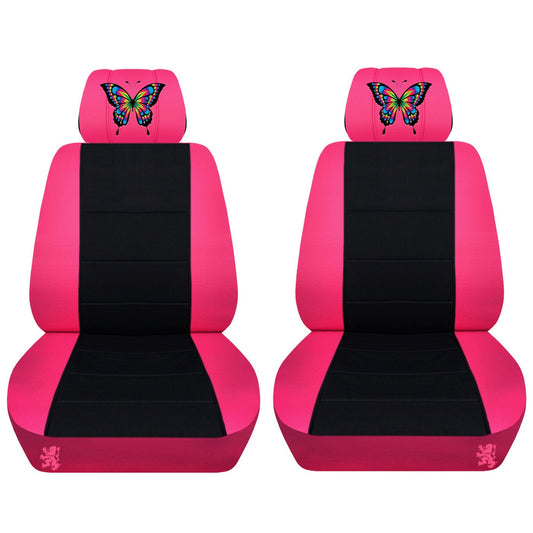 Dodge Ram Seat Covers - Butterfly on Headrest Covers