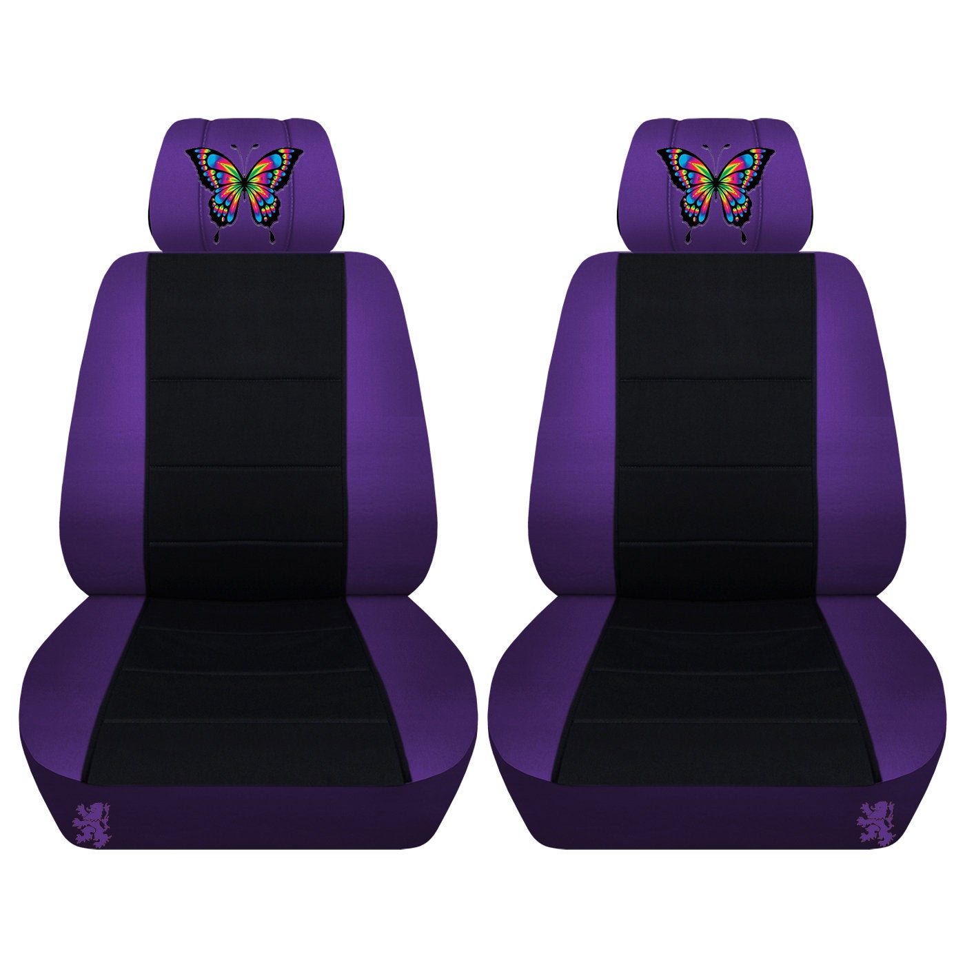 Dodge Ram Seat Covers - Butterfly on Headrest Covers