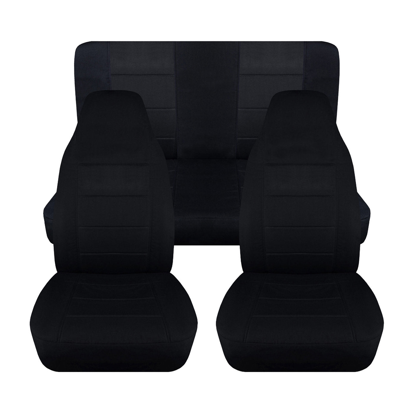 Jeep Wrangler TJ Seat Covers - Front and Rear Seat Covers for 2003 to 2006 Jeep Wrangler TJ  - Airbag Friendly Car Seat Covers