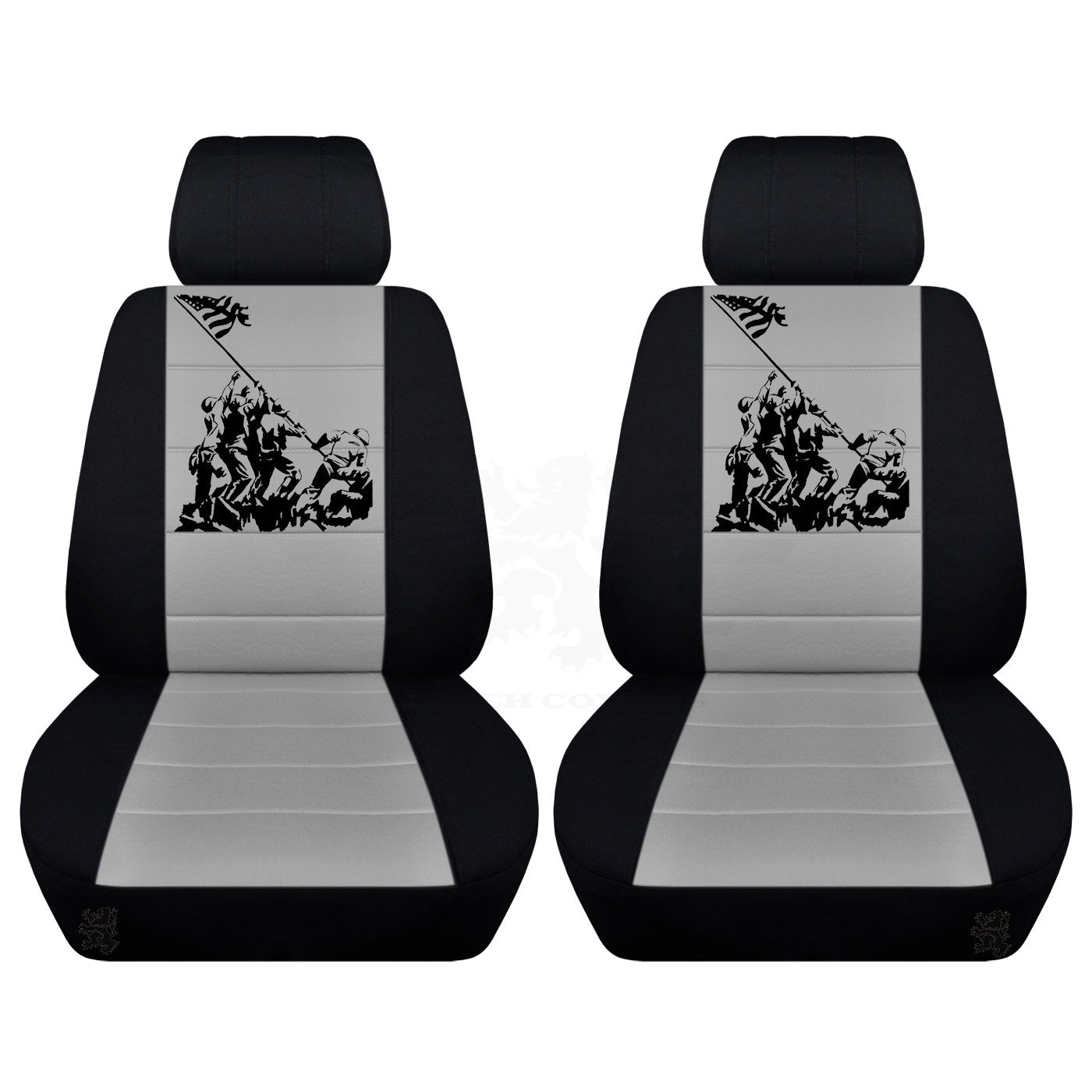 Truck Seat Covers for Ford F150 2015–2018 Dutch Designed Comfortable Patriotic Truck Seat Covers with an Iwo Jima Design