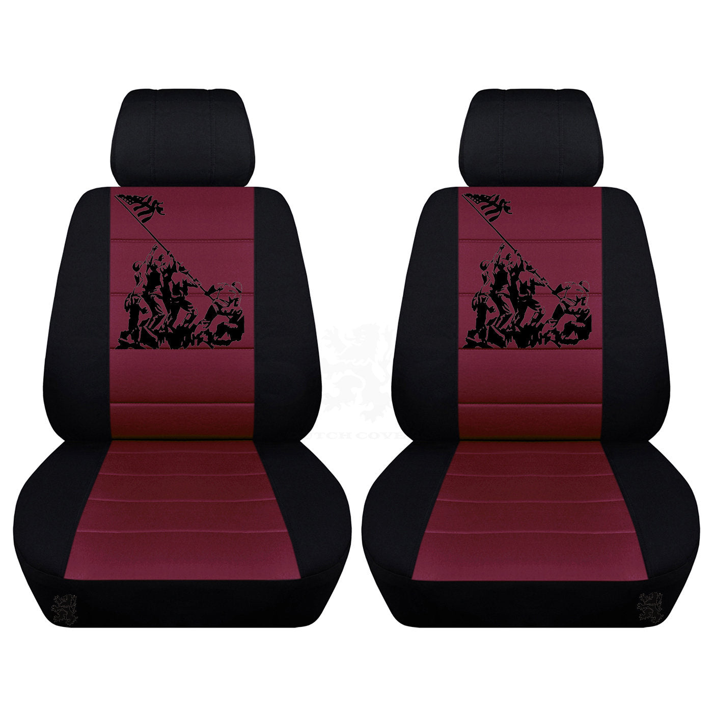 Truck Seat Covers for Ford F150 2015–2018 Dutch Designed Comfortable Patriotic Truck Seat Covers with an Iwo Jima Design