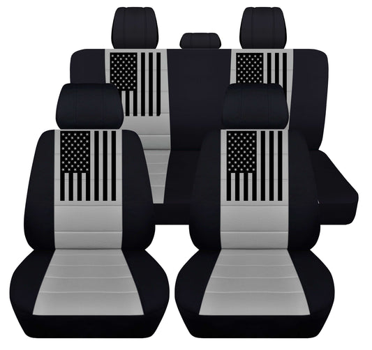 Dodge Ram Seat Covers - American Flag Car Seat Covers - Complete Set