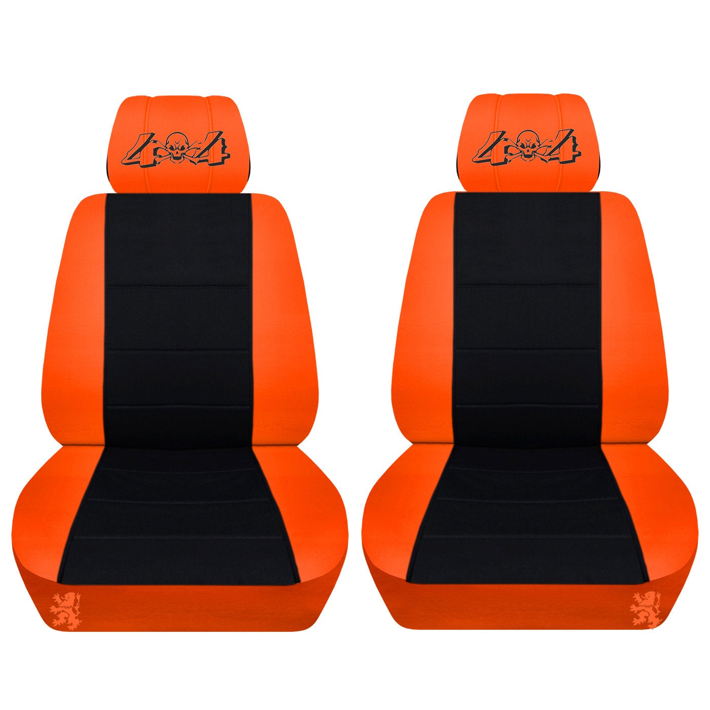 Jeep Wrangler JL Seat Covers - Front and Rear Seat Covers for 2019 to 2021 Jeep Wrangler JL - Airbag Friendly Embroidered 4 x 4 Car Seat Covers