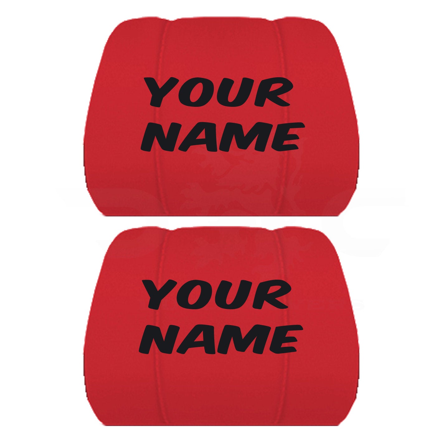 Two Headrest Covers for your Specific Car With your Choice of Name Embroidered 10 Color Choices