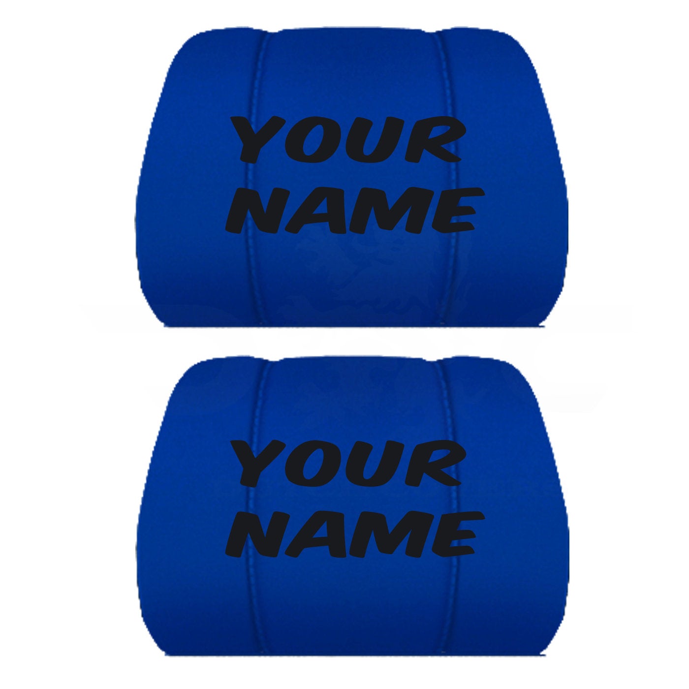 Two Headrest Covers for your Specific Car With your Choice of Name Embroidered 10 Color Choices