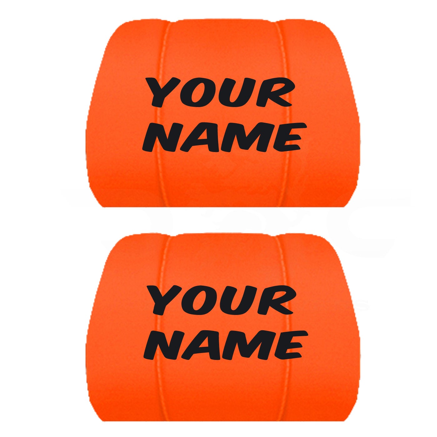 Two Headrest Covers for your Specific Car With your Choice of Name Embroidered 10 Color Choices