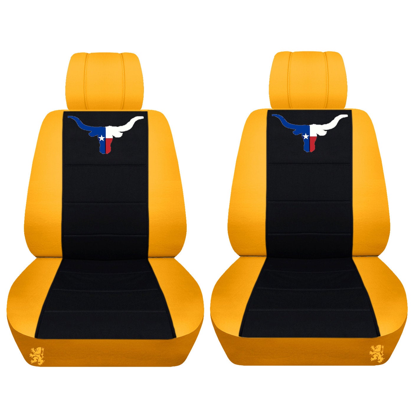 Dodge Ram Car Seat Covers – Texas Bull Horns Embroidered onto Car Seat Covers