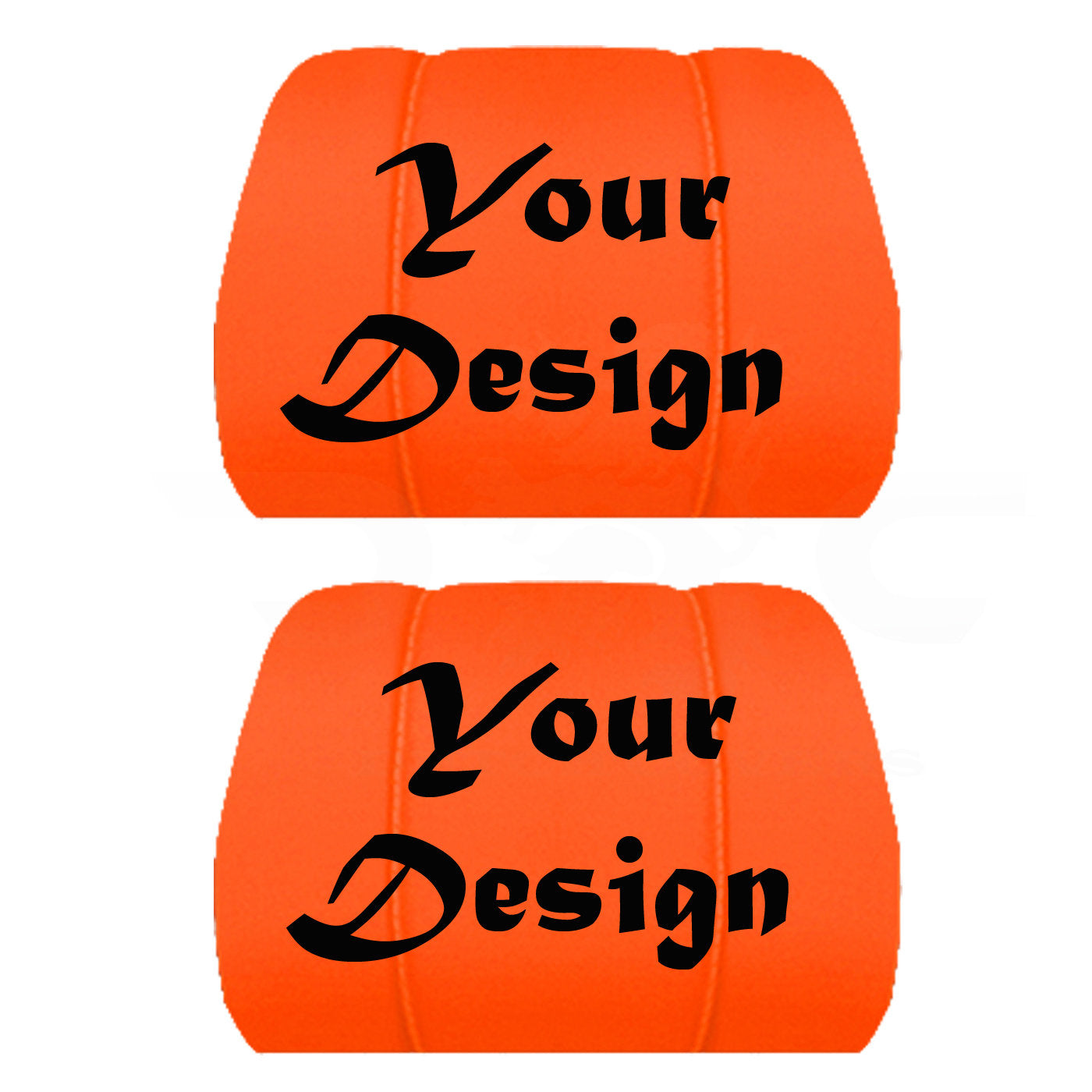 Two Headrest Covers for your Specific Car With your Choice of Design Embroidered 9 Color Choices