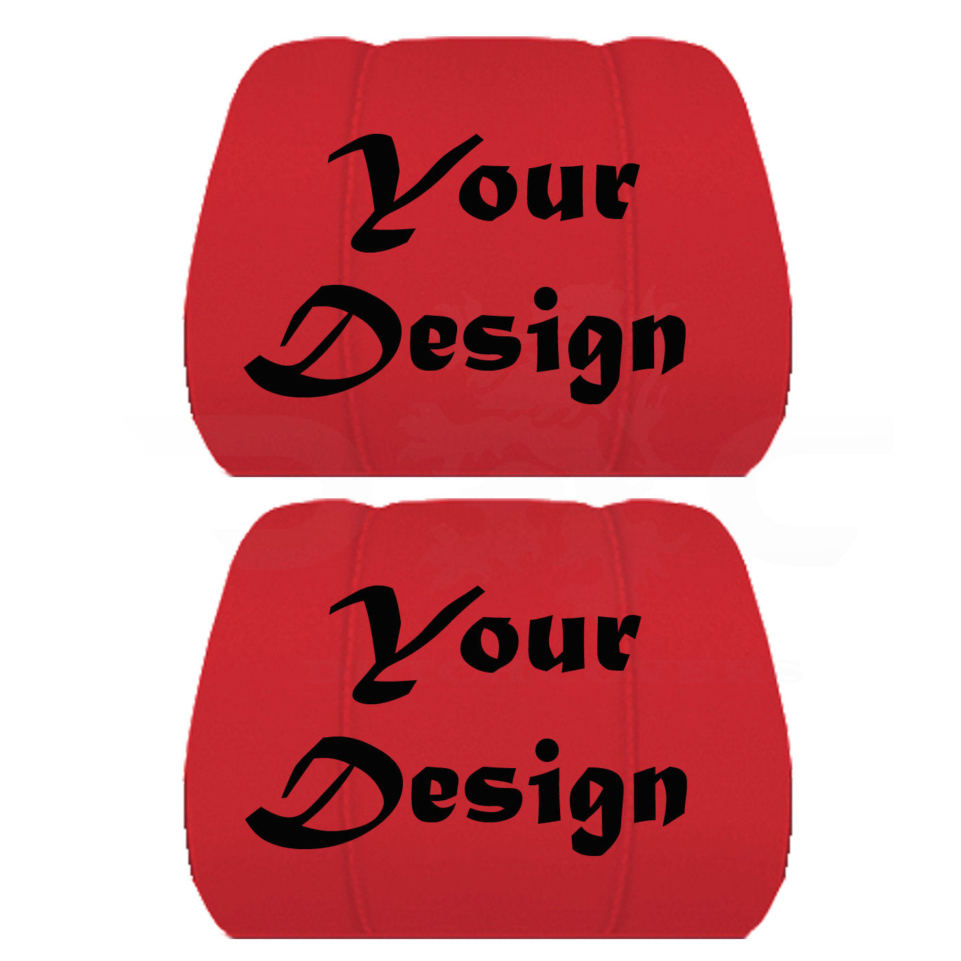 Two Headrest Covers for your Specific Car With your Choice of Design Embroidered 9 Color Choices