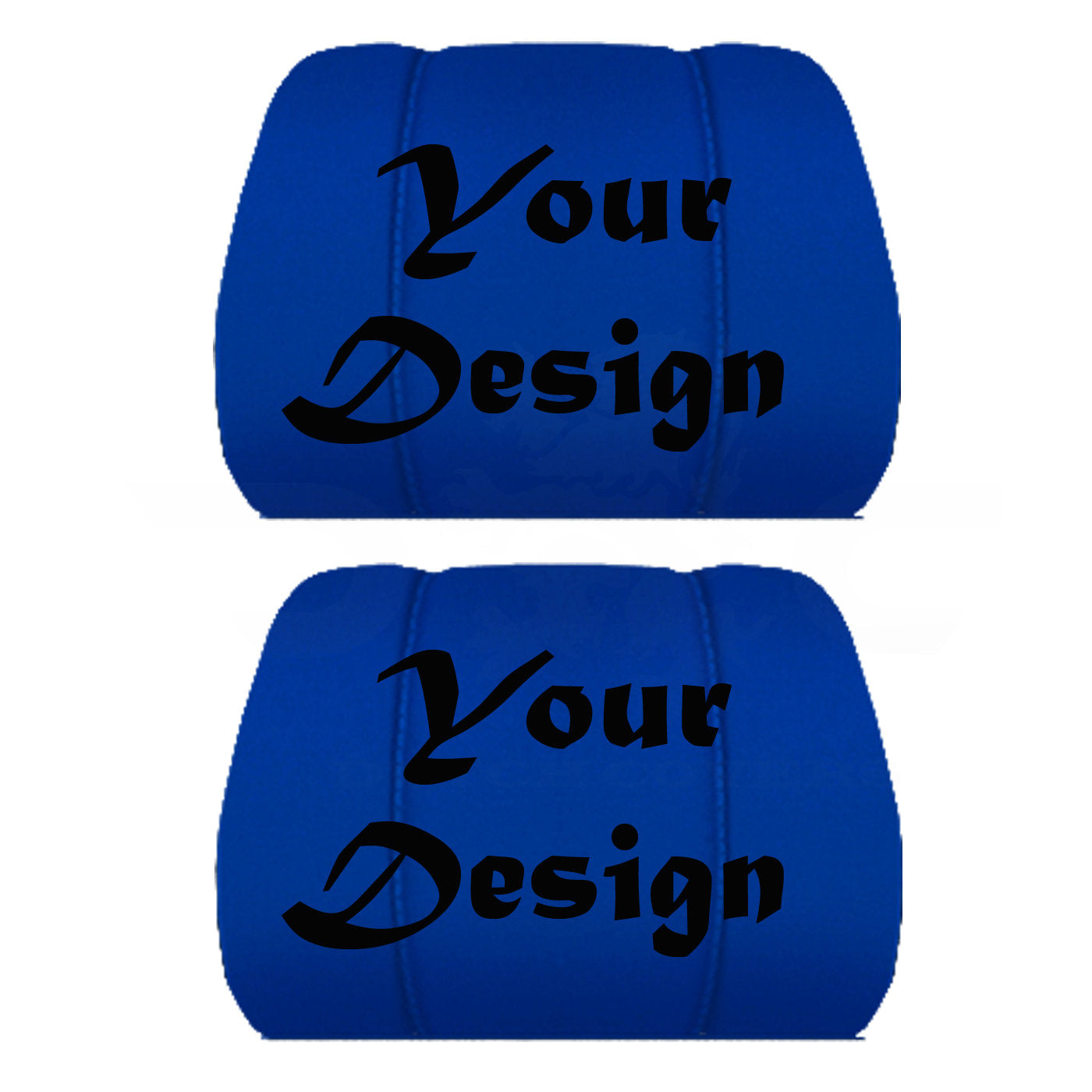 Two Headrest Covers for your Specific Car With your Choice of Design Embroidered 9 Color Choices