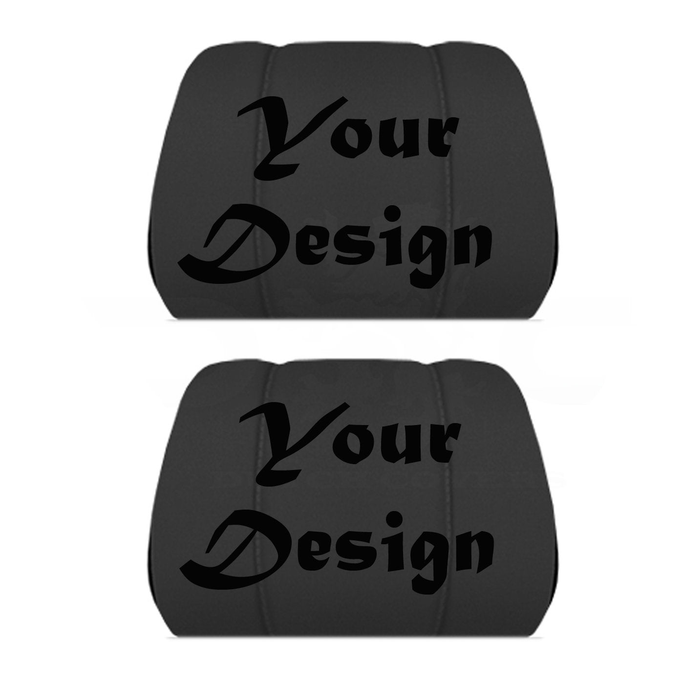 Two Headrest Covers for your Specific Car With your Choice of Design Embroidered 9 Color Choices