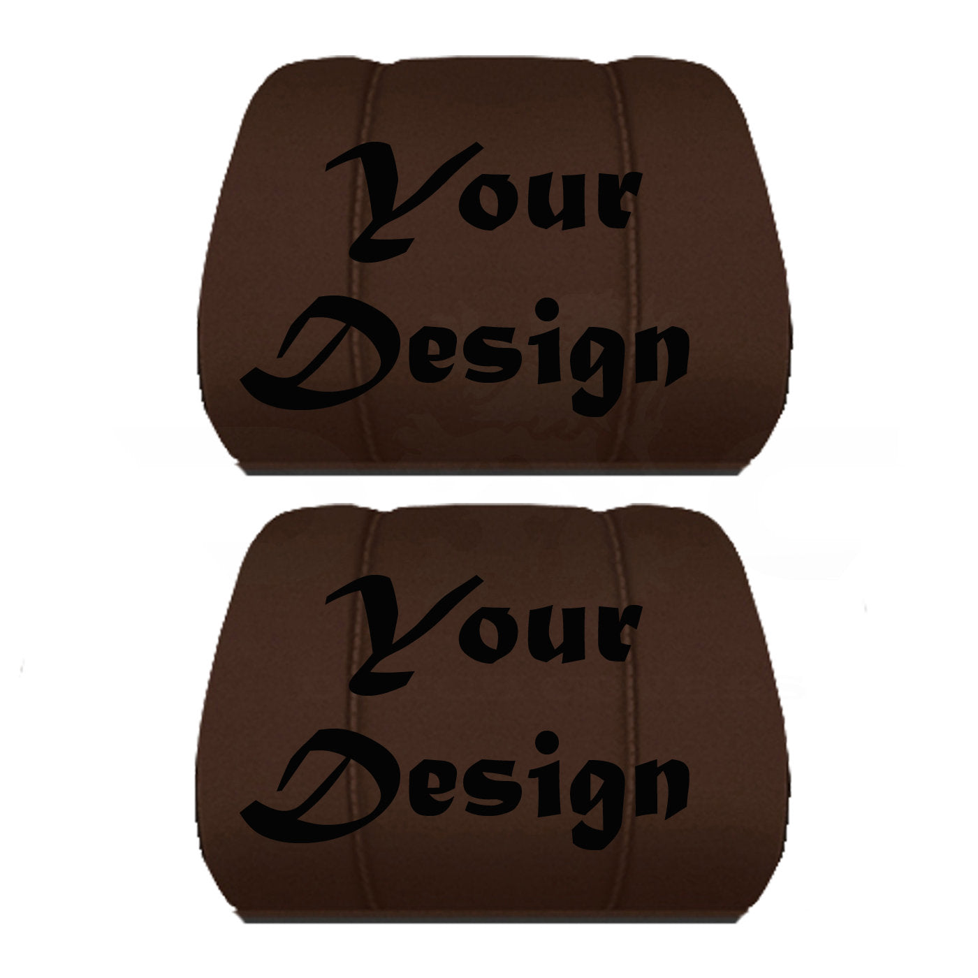 Two Headrest Covers for your Specific Car With your Choice of Design Embroidered 9 Color Choices