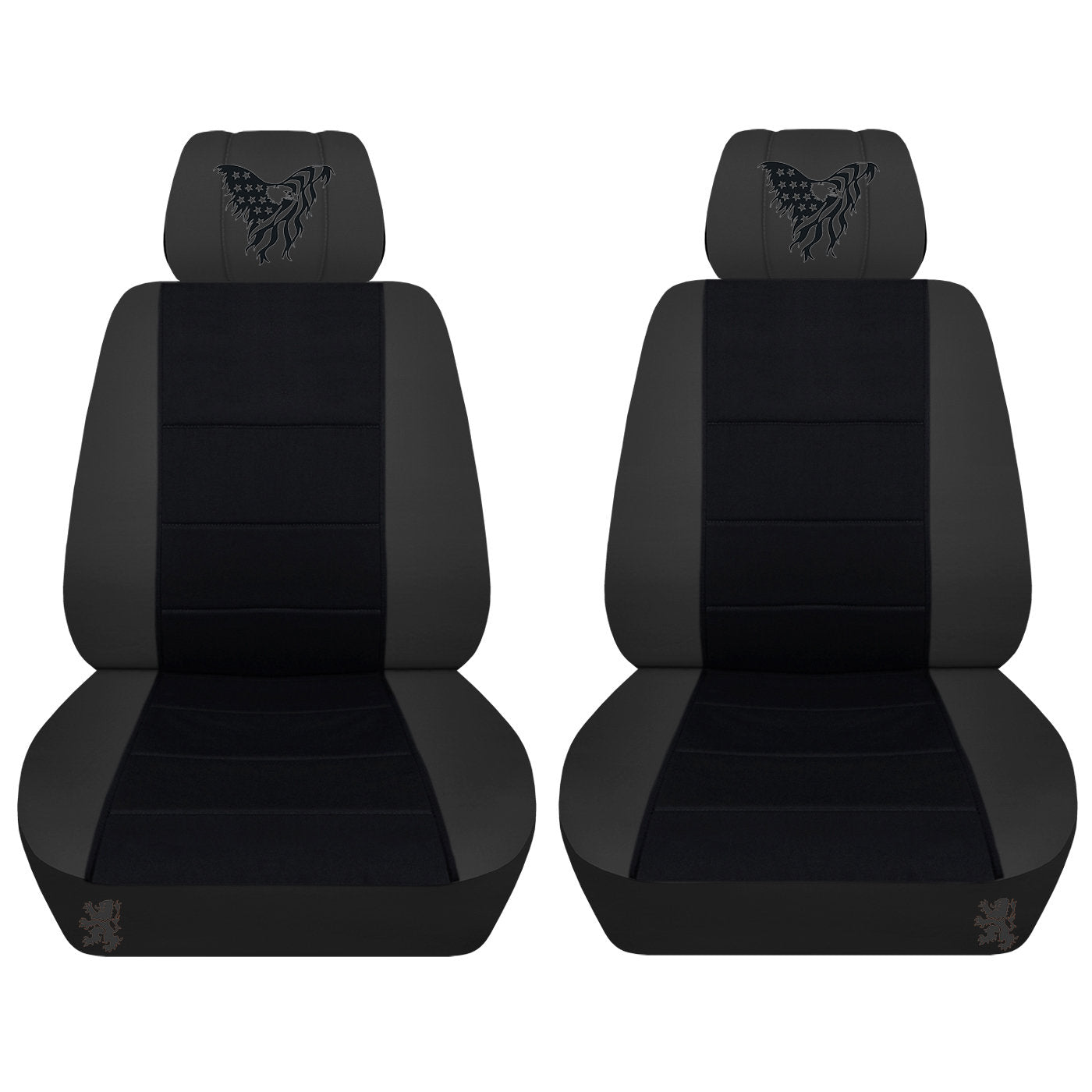 Truck Seat Covers for Ford F150 2015–2018 Embroidered American Bald Eagle Truck Seat Covers