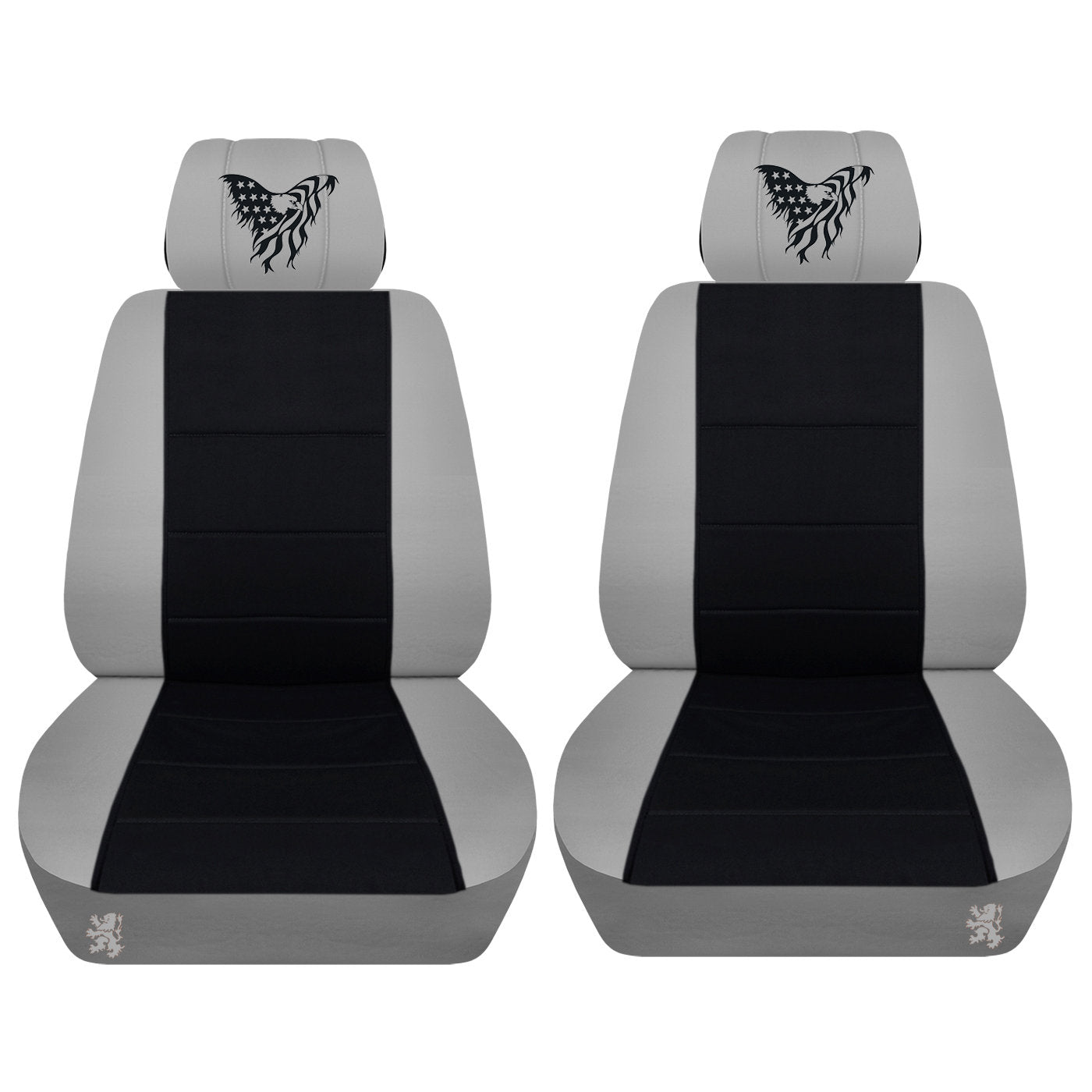 Truck Seat Covers for Ford F150 2015–2018 Embroidered American Bald Eagle Truck Seat Covers