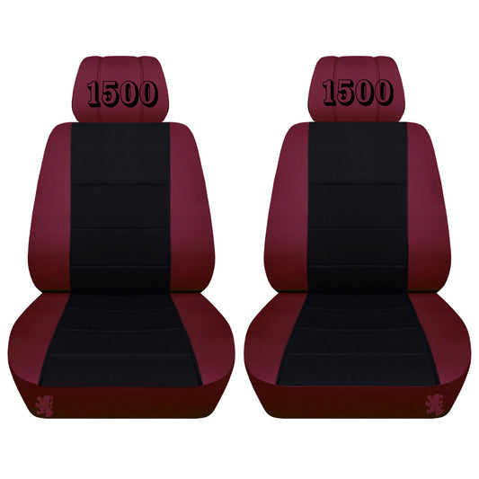 Dodge Ram Car Seat Covers -1500 Embroidered on Headrest Covers