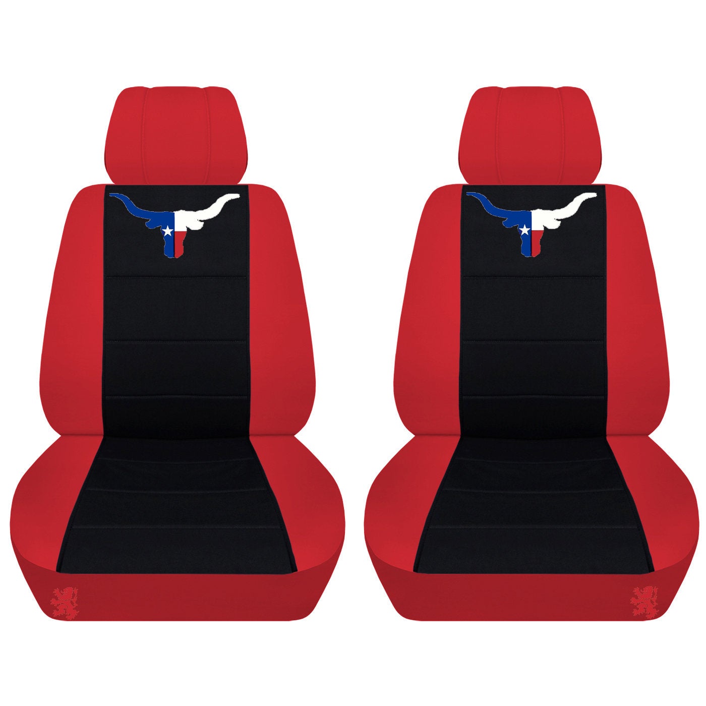 Dodge Ram Car Seat Covers – Texas Bull Horns Embroidered onto Car Seat Covers