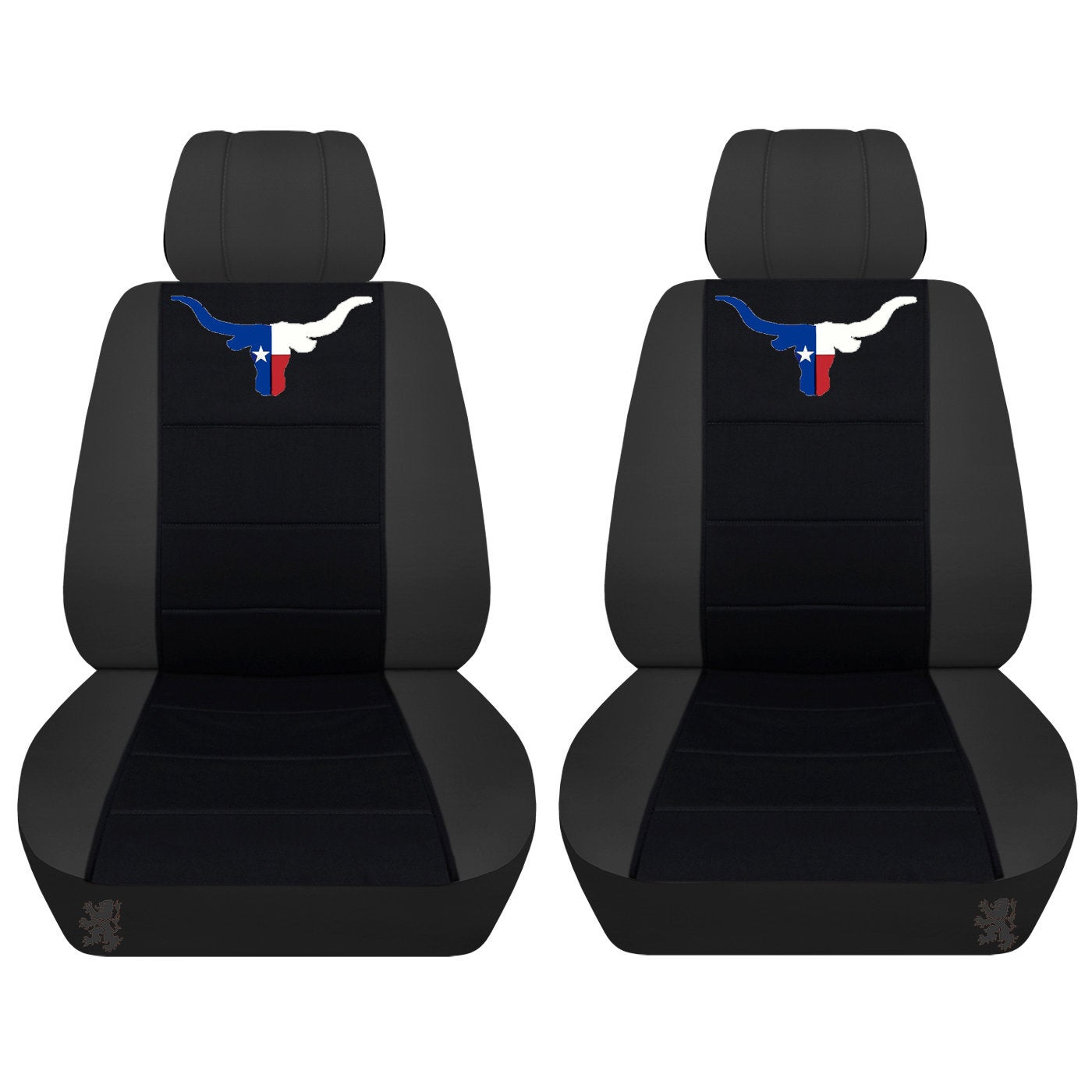 Dodge Ram Car Seat Covers – Texas Bull Horns Embroidered onto Car Seat Covers