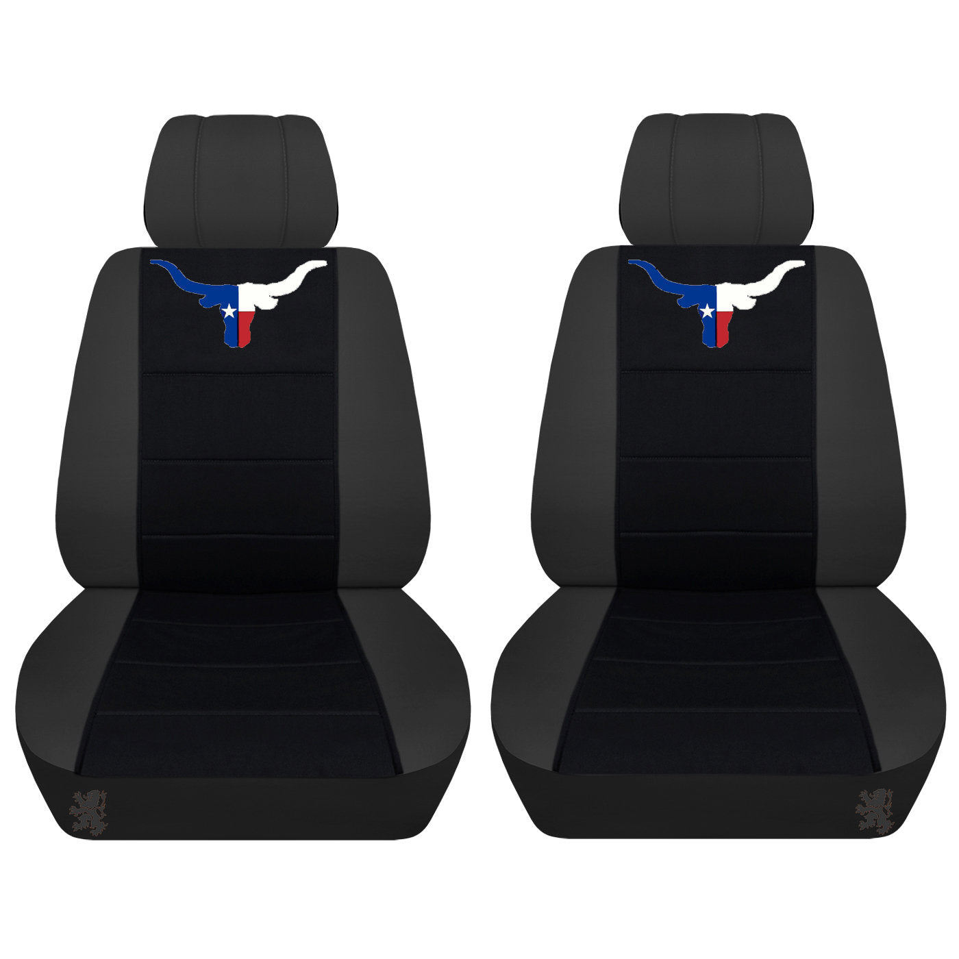 Dodge Ram Car Seat Covers - Embroidered Texas Bull