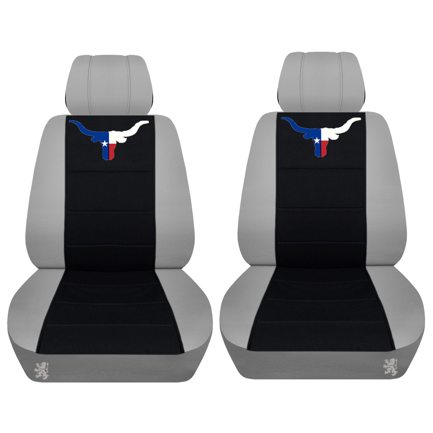 Dodge Ram Car Seat Covers - Embroidered Texas Bull