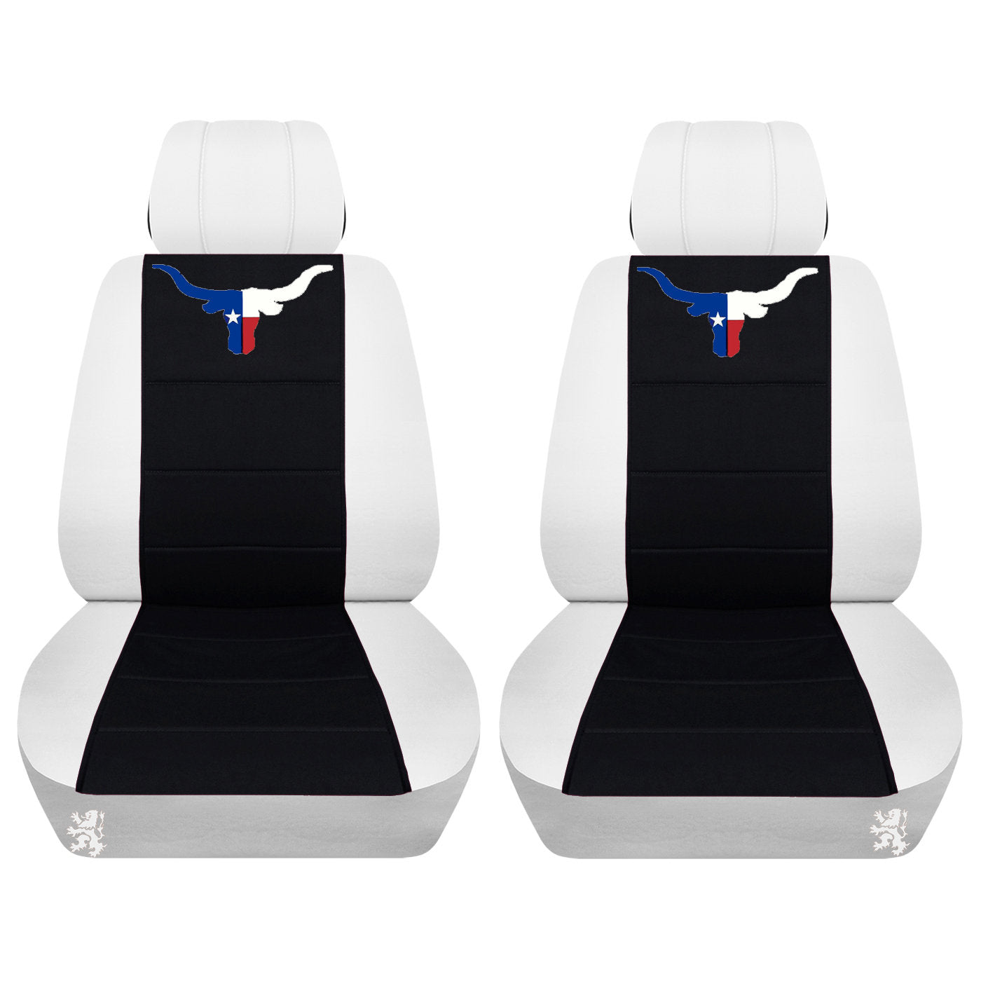 Dodge Ram Car Seat Covers - Embroidered Texas Bull