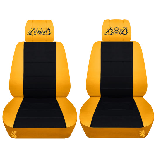 Dodge Ram Car Seat Covers - 4x4 Embroidered on Headrest Covers